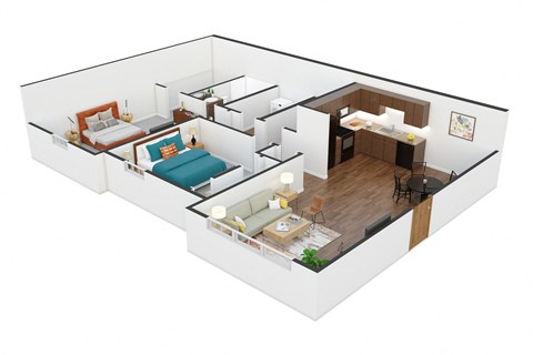 Two Bed Floor Plan